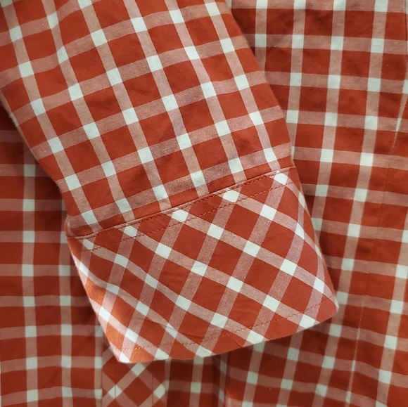 🔥SALE🔥 Lilly Pulitzer Red Checkered Button Down Shirt 6 - Picture 5 of 9